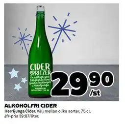 Coop Daglivs ALKOHOLFRI CIDER erbjuda