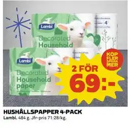Coop Daglivs HUSHÅLLSPAPPER 4-PACK erbjuda