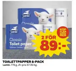 Coop Daglivs TOALETTPAPPER 8-PACK erbjuda