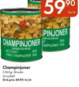 Snabbgross Champinjoner erbjuda