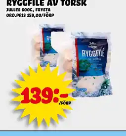 Nelins Ryggfilé av torsk erbjuda