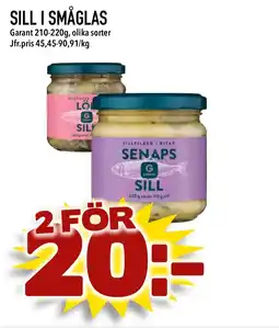 Nelins Sill i småglas erbjuda