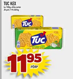 Nelins Tuc kex erbjuda