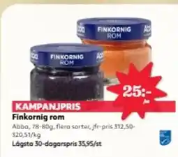 Hemköp Finkornig rom erbjuda