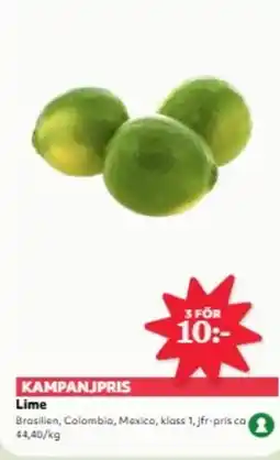 Hemköp Lime erbjuda