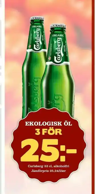 Bonum Matmarknad Ekologisk öl erbjuda