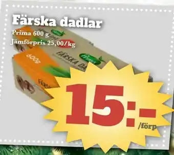 Bonum Matmarknad Färska dadlar erbjuda