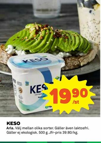 Coop Daglivs Keso erbjuda