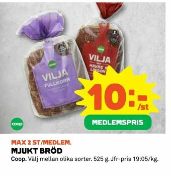 Coop Daglivs Mjukt bröd erbjuda