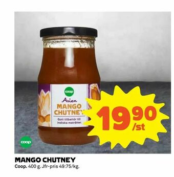 Coop Extra Mango chutney erbjuda
