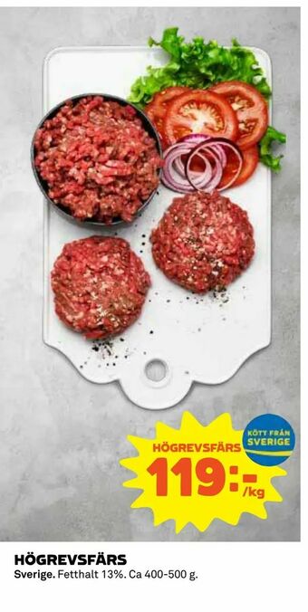 Coop Daglivs Högrevsfärs erbjuda