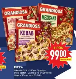 Willys Pizza Grandiosa erbjuda