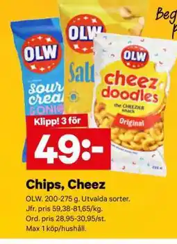 City Gross Chips, Cheez erbjuda