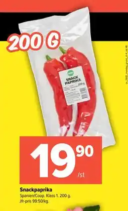 Coop Extra Snackpaprika erbjuda