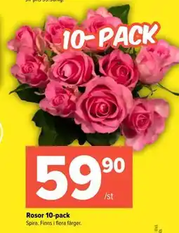 Coop Extra Rosor 10-pack erbjuda