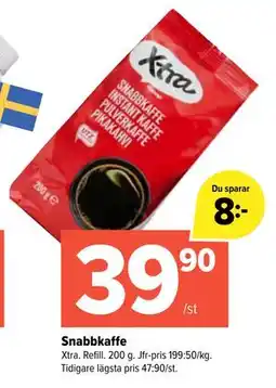 Coop Extra Snabbkaffe erbjuda