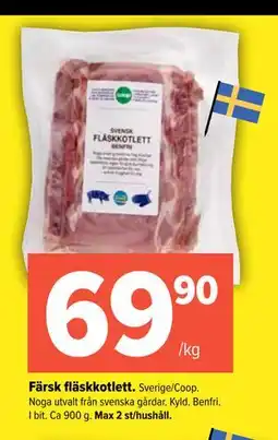 Coop Extra Färsk fläskkotlett erbjuda