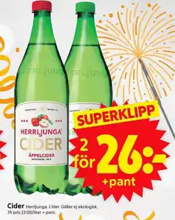 ICA Supermarket Herrljunga Cider erbjuda