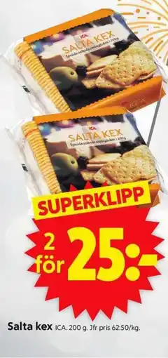 ICA Supermarket ICA Salta kex erbjuda