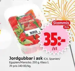 ICA Supermarket ICA Jordgubbar i ask erbjuda