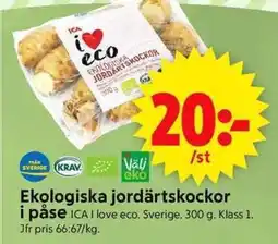 ICA Supermarket ICA Ekologiska jordärtskockor i påse erbjuda