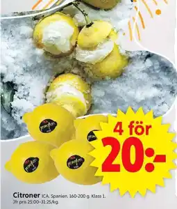 ICA Supermarket ICA Citroner erbjuda