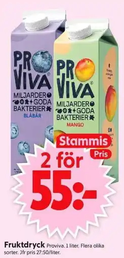ICA Supermarket PROVIVA Fruktdryck erbjuda