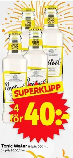 ICA Supermarket Britvic Tonic Water erbjuda