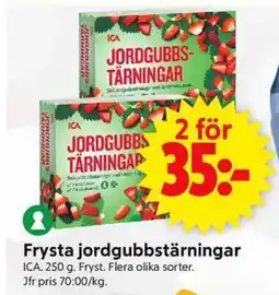ICA Supermarket ICA Frysta jordgubbstärningar erbjuda