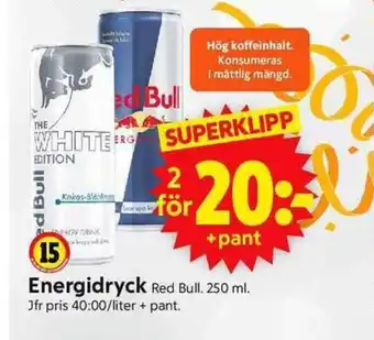 ICA Supermarket Red Bull Energidryck erbjuda