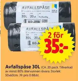 ICA Supermarket ICA Avfallspåse erbjuda
