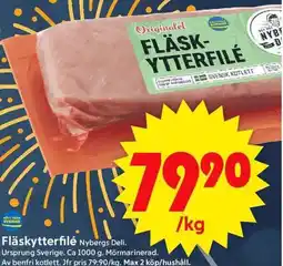 ICA Supermarket Fläskytterfilé erbjuda