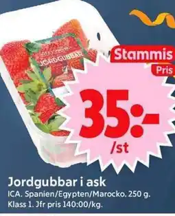 ICA Supermarket ICA Jordgubbar i ask erbjuda