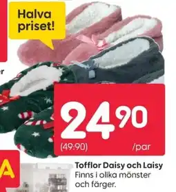 Rusta Tofflor Daisy och Laisy erbjuda