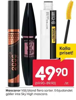 Rusta MAYBELLINE Mascaror erbjuda