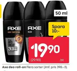 Rusta AXE deo roll-on erbjuda
