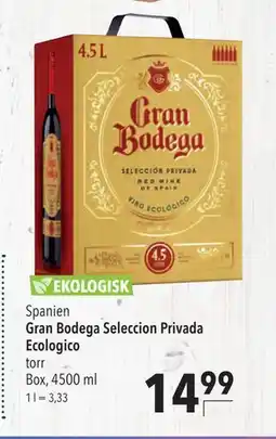 Citti Gran Bodega Seleccion Privada Ecologico torr, EUR 14.99 erbjuda