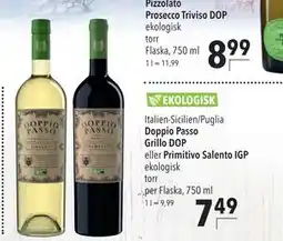 Citti Doppio Passo Grillo DOP eller Primitivo Salento IGP, EUR 7.49 erbjuda