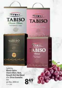 Citti Marais Tabiso Chenin Blanc, Rosé, Smooth Rich Red Blend eller Shiraz Grenache, EUR 8.49 erbjuda