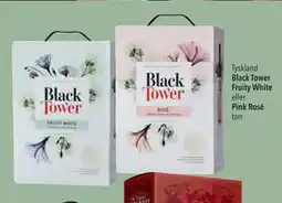 Citti Black Tower Fruity White eller Pink Rosé, EUR 9.99 erbjuda