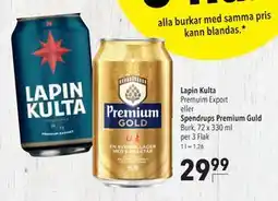 Citti Lapin Kulta eller Spendrups Premium Guld, EUR 29.99 erbjuda