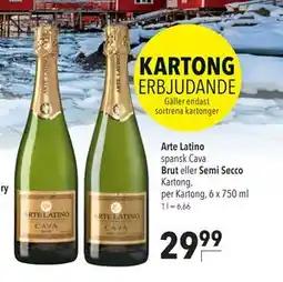 Citti Arte Latino spansk Cava Brut eller Semi Secco, EUR 29.99 erbjuda