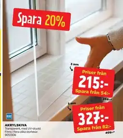 Jem&Fix AKRYLSKIVA erbjuda