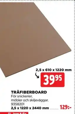 Jem&Fix TRÄFIBERBOARD erbjuda