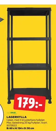 Jem&Fix LAGERHYLLA erbjuda