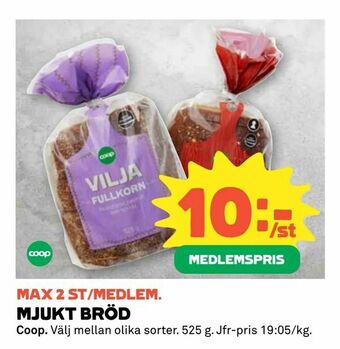 Coop Konsum Mjukt bröd erbjuda