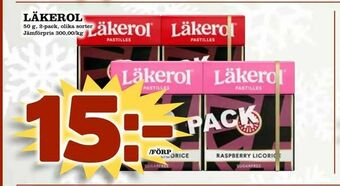 Din Mat Läkerol erbjuda