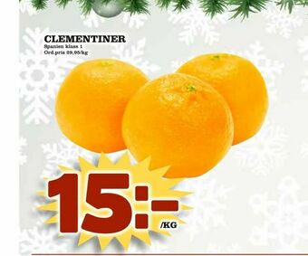 Din Mat Clementiner erbjuda