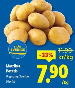 Lidl Matriket Potatis erbjuda