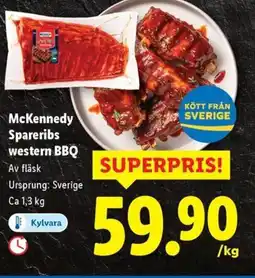 Lidl McKennedy Spareribs western BBQ erbjuda